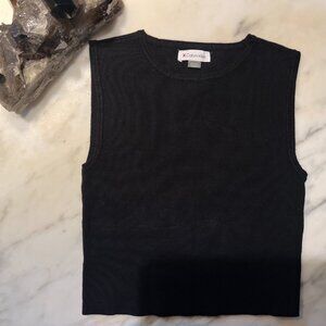 Calvin Klein Black Rayon Sleeveless Top
